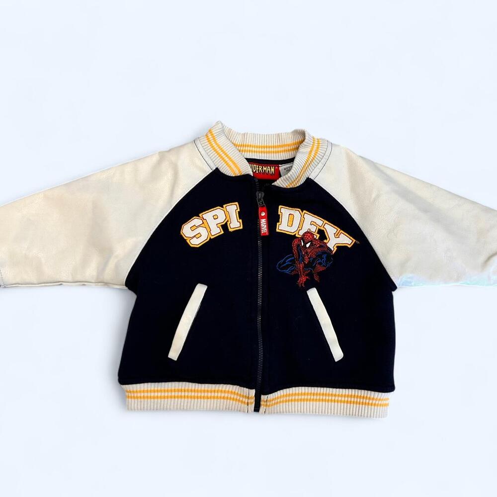 Spiderman varsity jacket Size 12 months